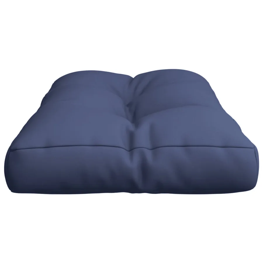 Coussin de palette bleu marine 80x40x12 cm tissu - 5