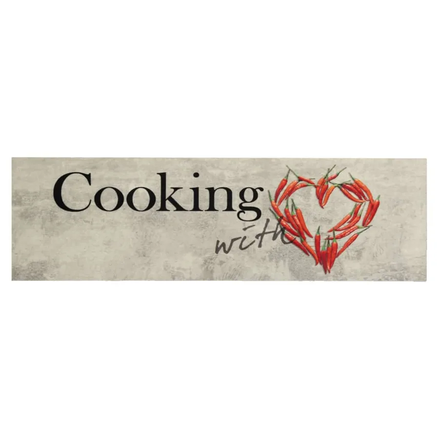 Tapis de cuisine lavable imprimé de piment Cooking 45x150 cm - 2