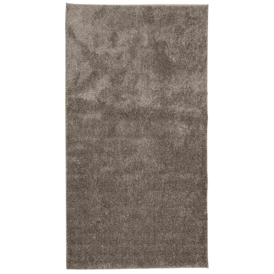 Tapis ISTAN à poils longs aspect brillant gris 80x150 cm - 2