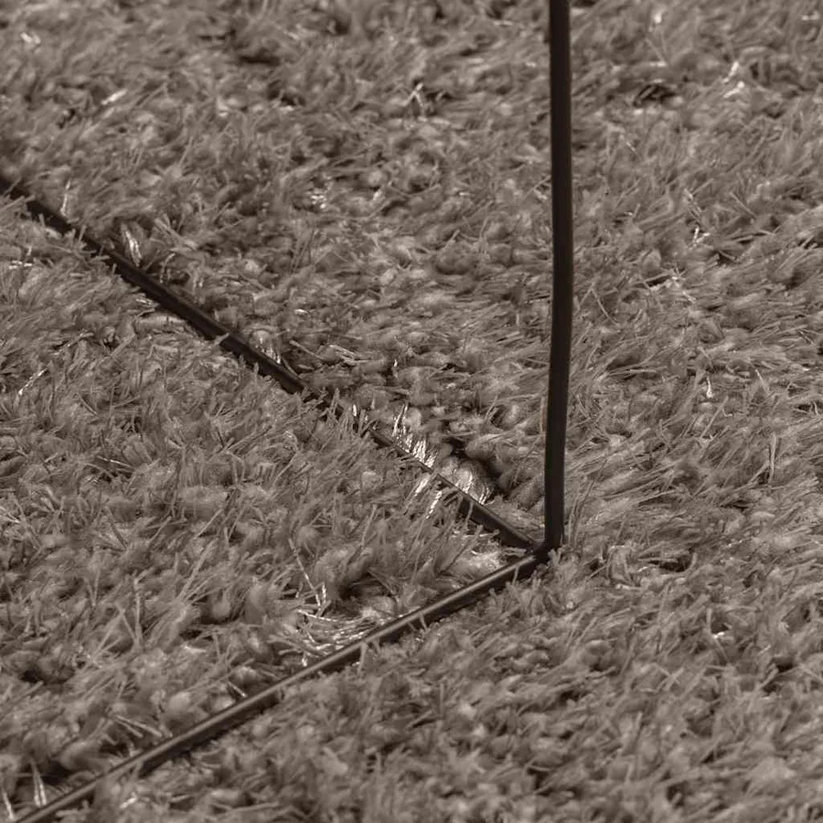 Tapis ISTAN à poils longs aspect brillant gris 80x150 cm - 8