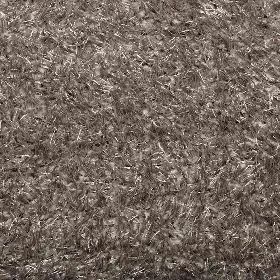 Tapis ISTAN à poils longs aspect brillant gris 80x150 cm - 9