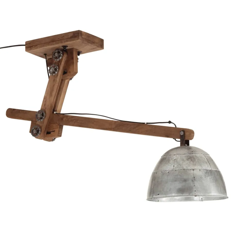 Plafonnier 25 W argent vintage 105x30x65-108cm E27 - 2