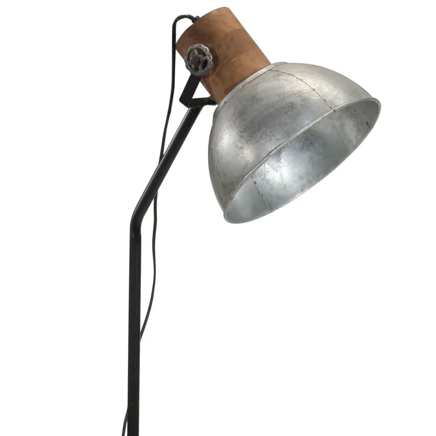 Lampadaire 25 W argent vintage 30x30x100-150 cm E27 - 7