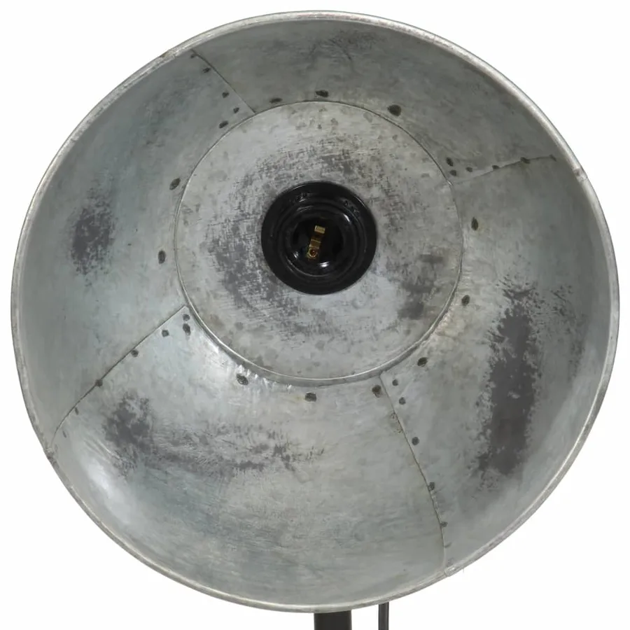 Lampadaire 25 W argent vintage 30x30x100-150 cm E27 - 8