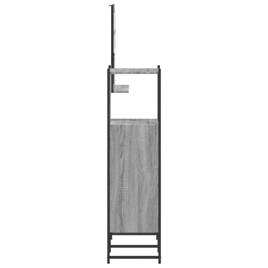 Ensemble d'armoires de salle de bain 3 pcs sonoma gris - 7