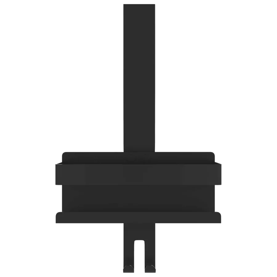 Support de douche suspendu noir mat acier inoxydable 304 brossé - 4
