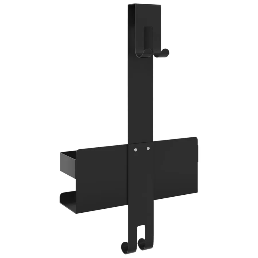 Support de douche suspendu noir mat acier inoxydable 304 brossé - 6