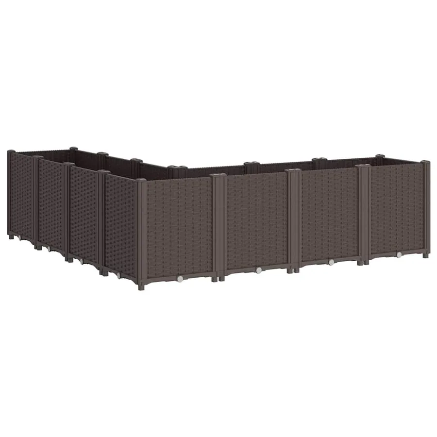Jardinière marron 160x160x53 cm polypropylène - 5