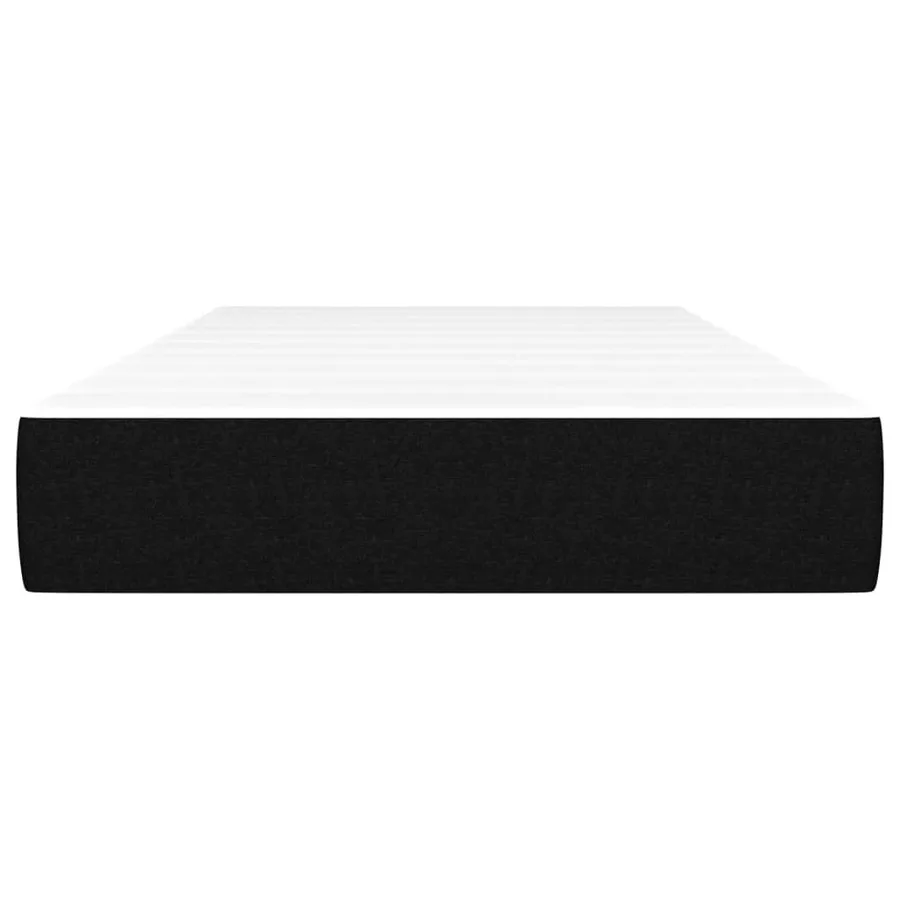 Matelas de lit à ressorts ensachés fermeté moyenne noir 120x190x20 cm Tissu - 3