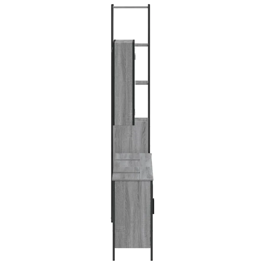 Ensemble d'armoires de salle de bain 4 pcs sonoma gris - 7