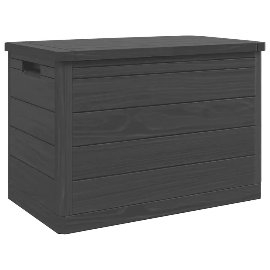 Boîte à coussins d'extérieur anthracite 77,5x44,5x53 cm PP - 7