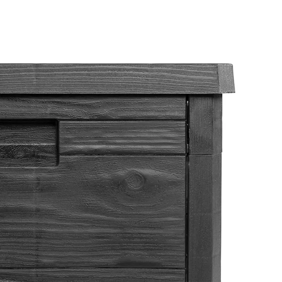 Boîte à coussins d'extérieur anthracite 77,5x44,5x53 cm PP - 9