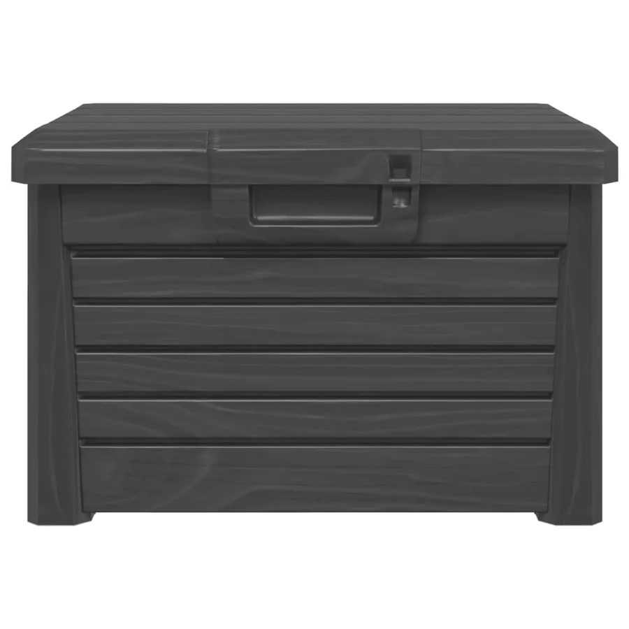 Boîte à coussins d'extérieur anthracite polypropylène - 5