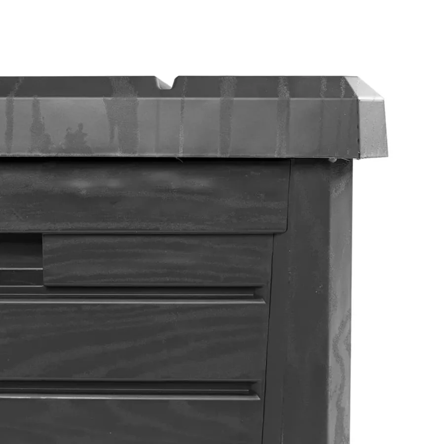 Boîte à coussins d'extérieur anthracite polypropylène - 9