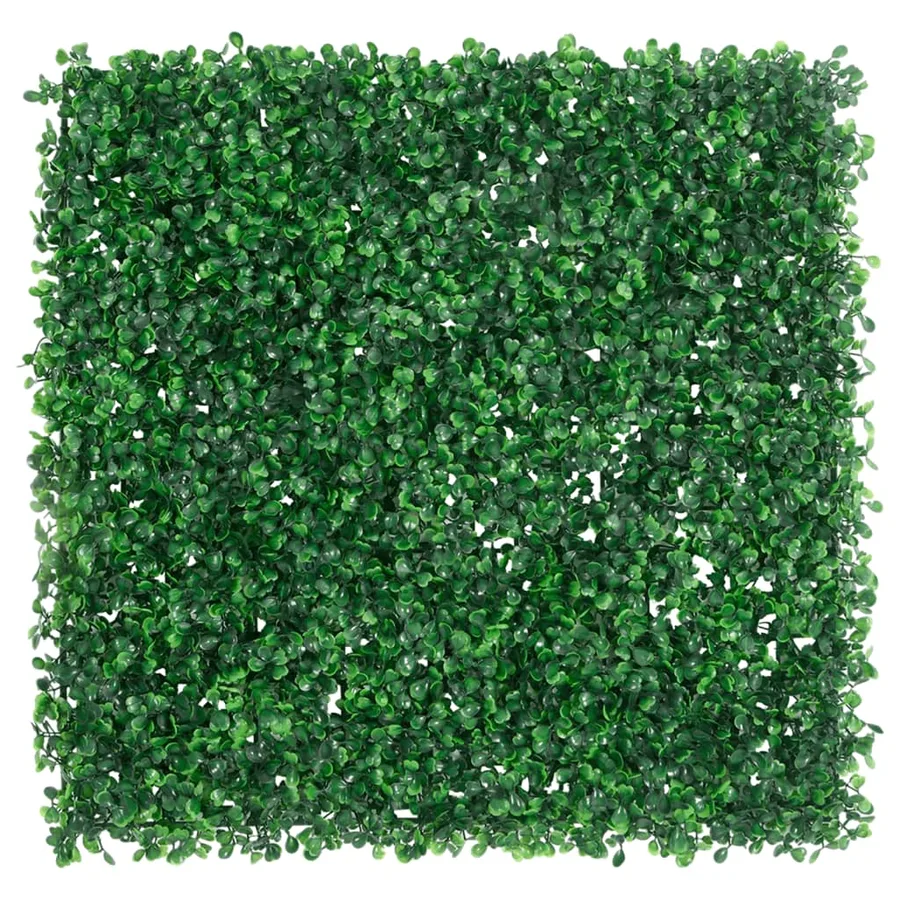 Clôture à feuilles d’arbustes artificiels 24 pcs vert 50x50 cm - 2