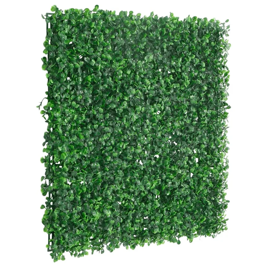 Clôture à feuilles d’arbustes artificiels 24 pcs vert 50x50 cm - 3