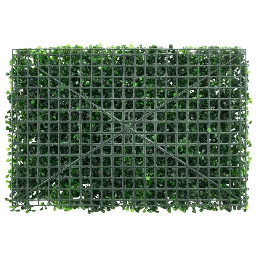 Clôture à plantes artificielles 24 pcs vert 40x60 cm - 4