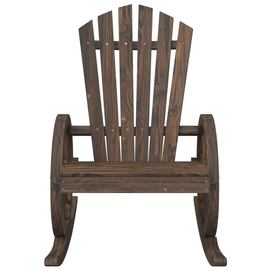 Chaise à bascule Adirondack bois de sapin massif - 4