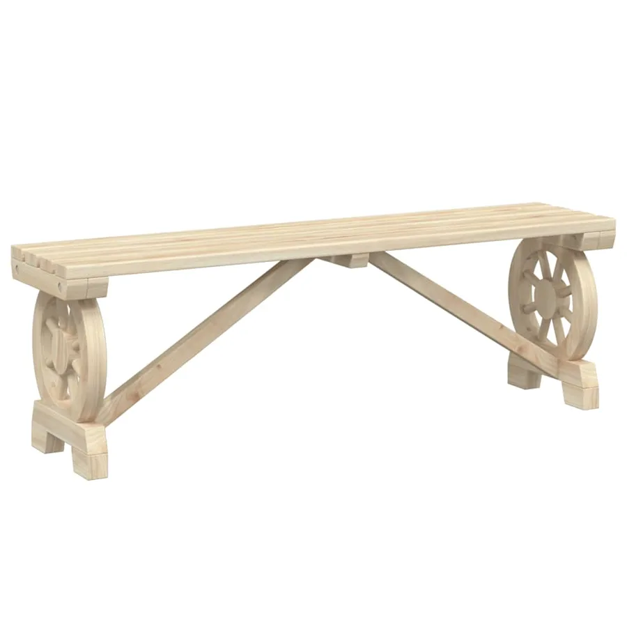 Banc de jardin 115 cm bois de sapin massif - 2