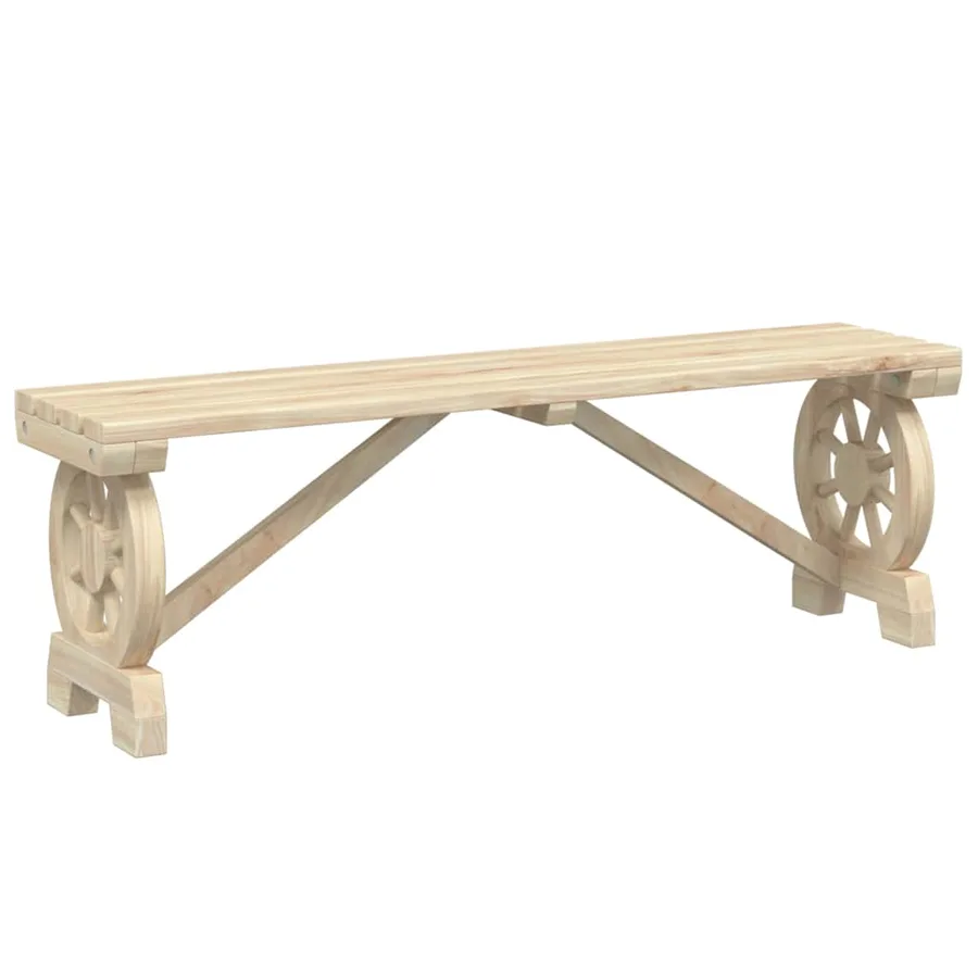 Banc de jardin 115 cm bois de sapin massif - 6