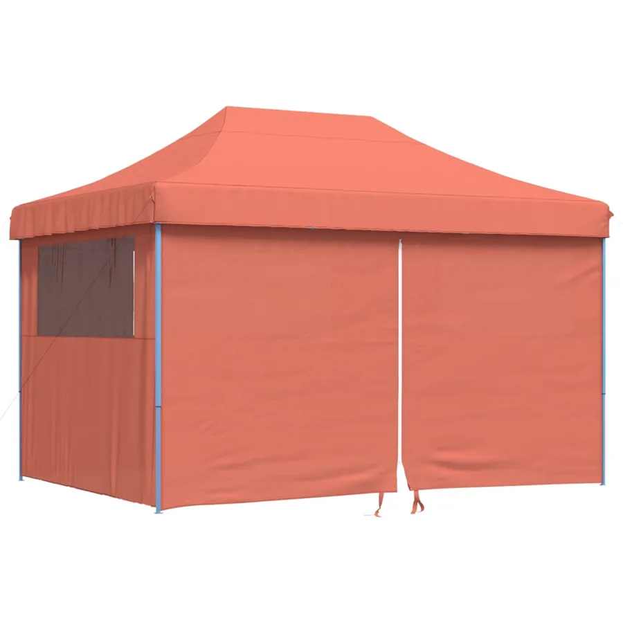 Tente de réception pliable escamotable avec 4 parois latérales - 2