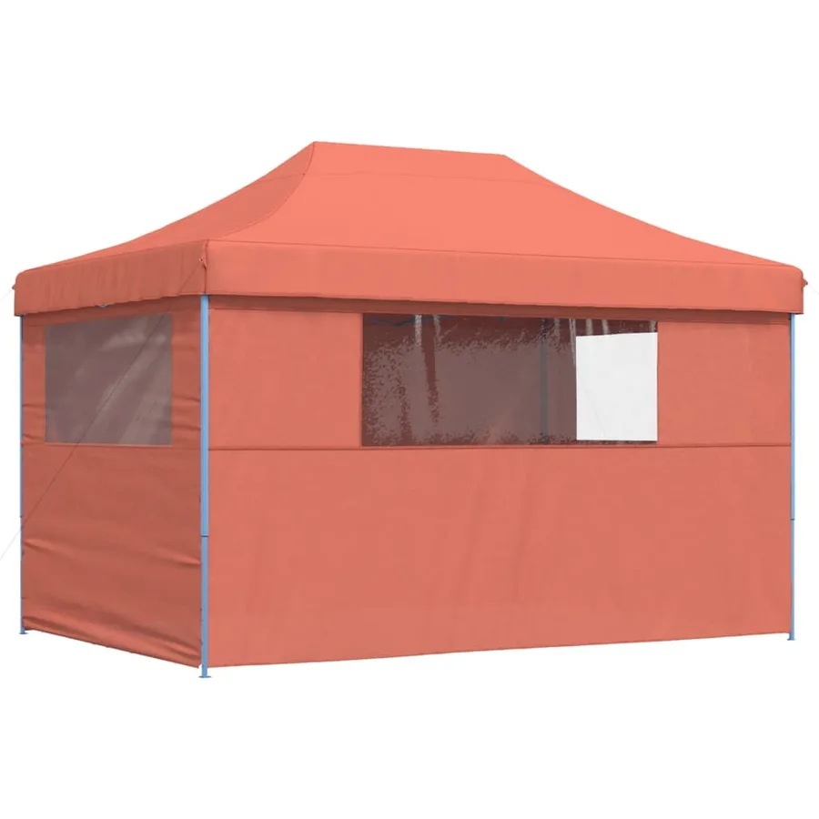 Tente de réception pliable escamotable avec 4 parois latérales - 5