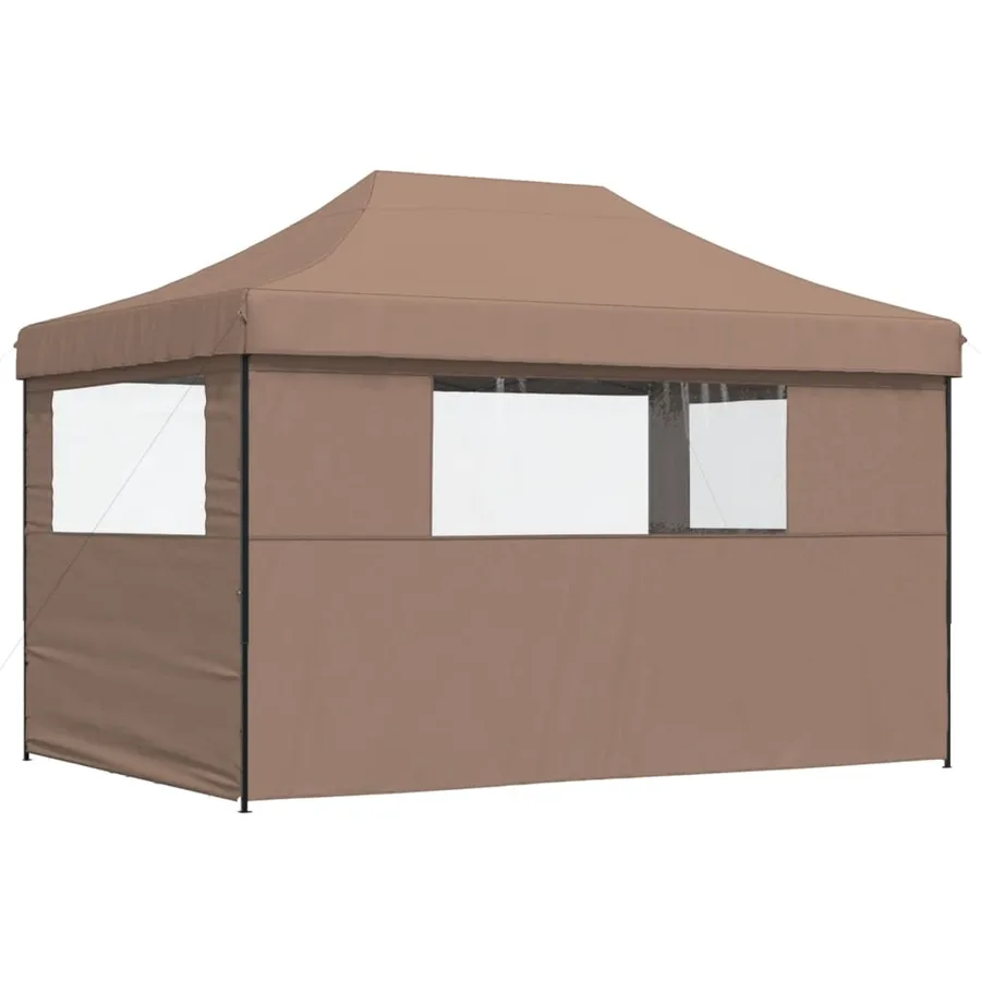 Tente de réception pliable escamotable avec 3 parois latérales - 4