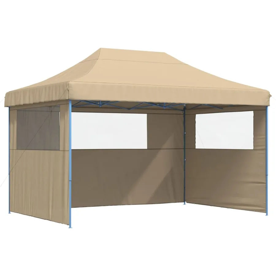 Tente de réception pliable escamotable avec 3 parois latérales - 2
