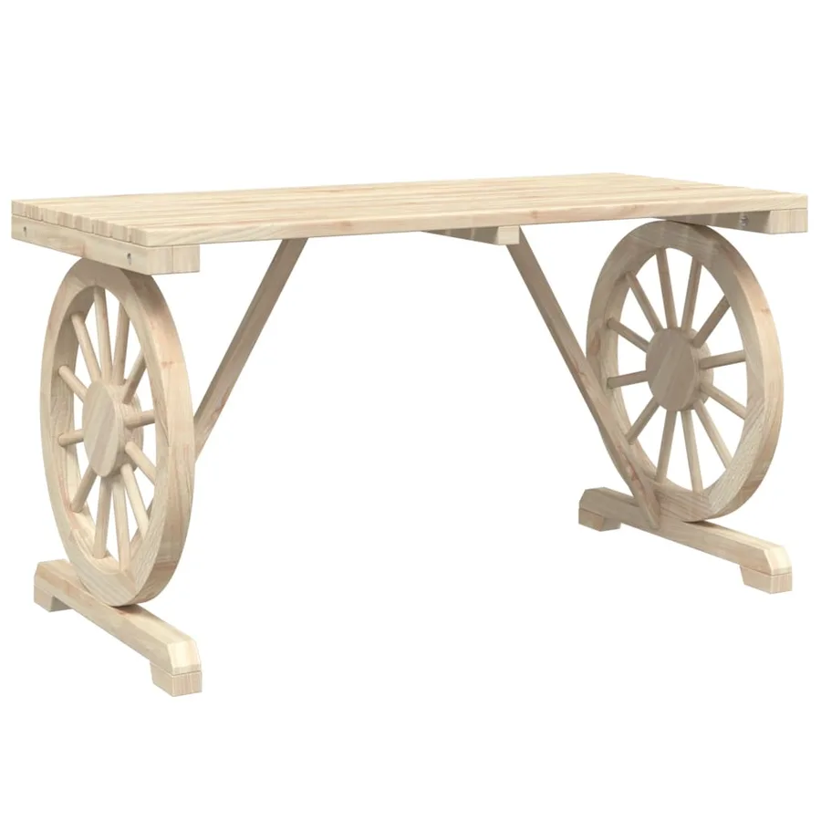 Table de jardin 115x55x65 cm bois de sapin massif - 2