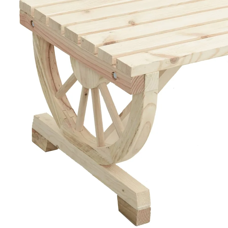 Table de jardin 115x55x65 cm bois de sapin massif - 7