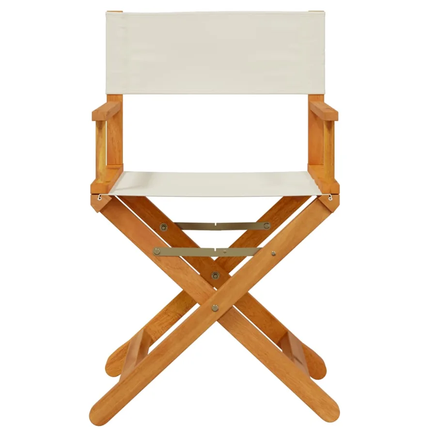 Chaises de jardin pliables lot de 8 blanc crème tissu - 4