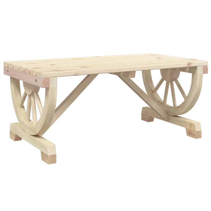 Table basse de jardin 90x50x40 cm bois de sapin massif - 2