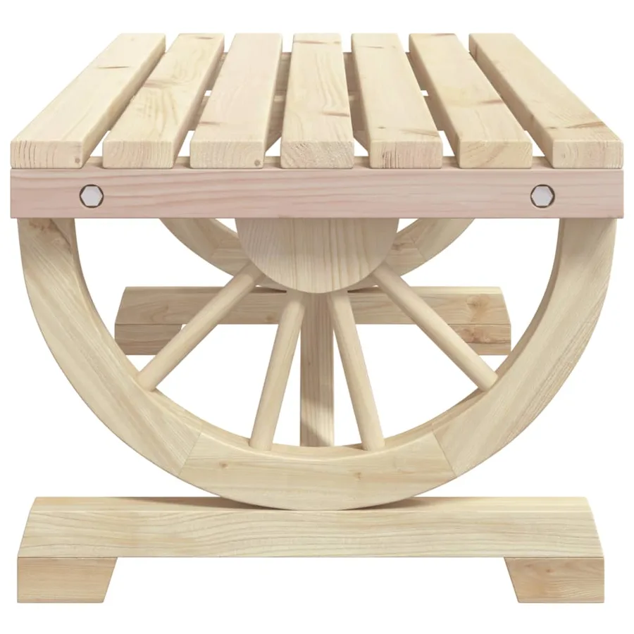 Table basse de jardin 90x50x40 cm bois de sapin massif - 5