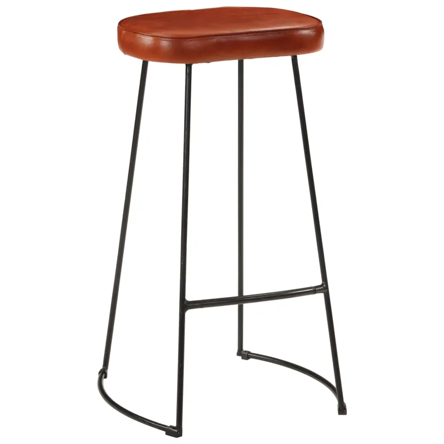 Ensemble de bar 7 pcs bois de manguier brut massif et métal - 3