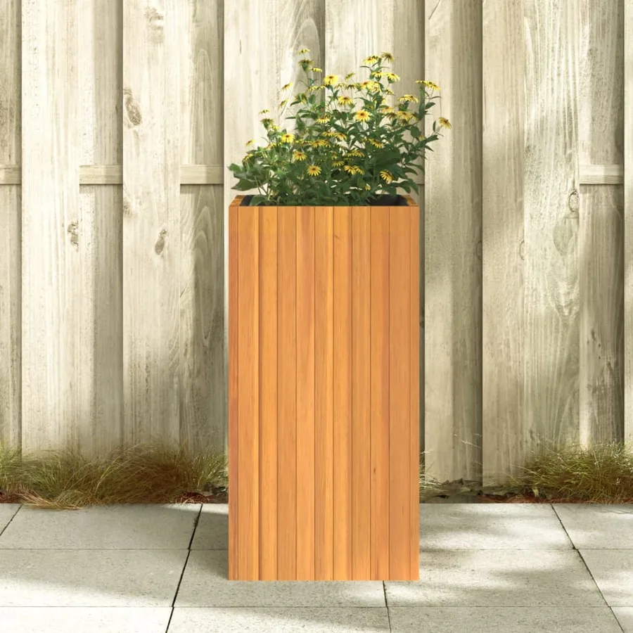 Jardinière 45x45x90 cm bois massif d'acacia - 3