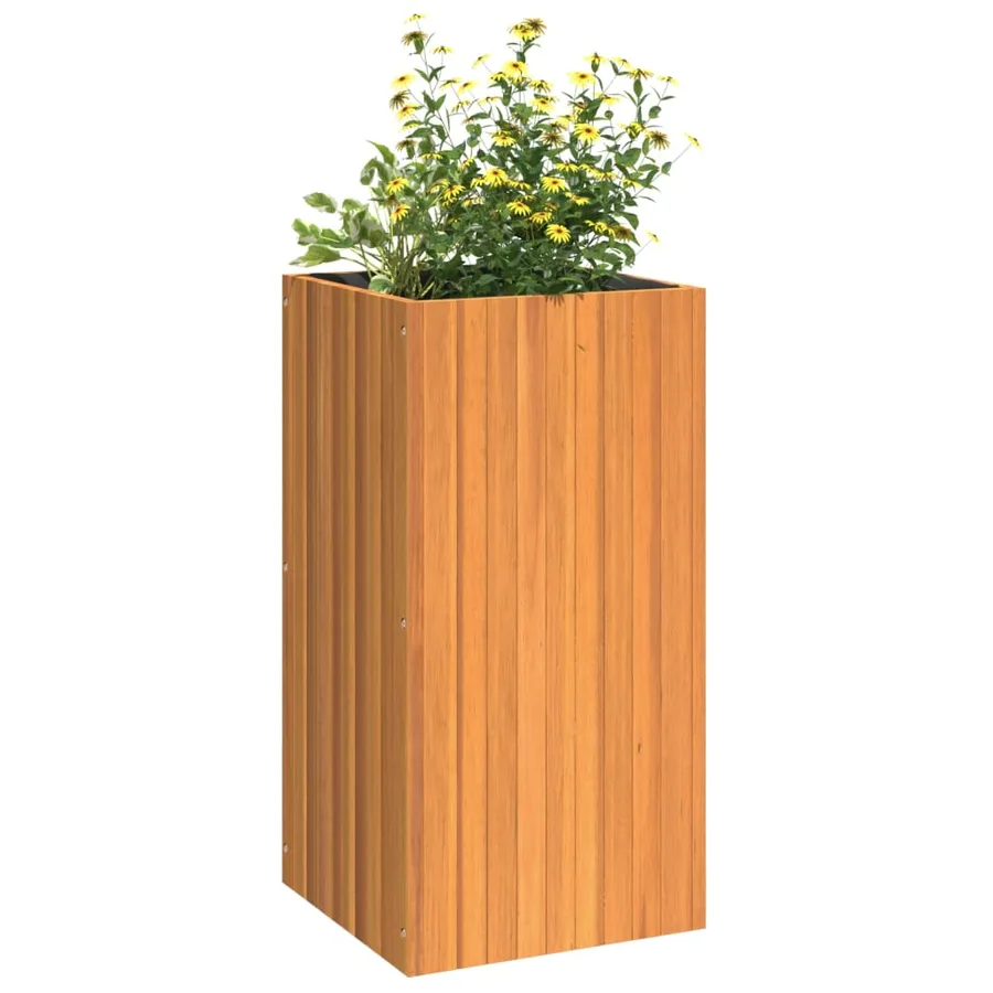 Jardinière 45x45x90 cm bois massif d'acacia - 4