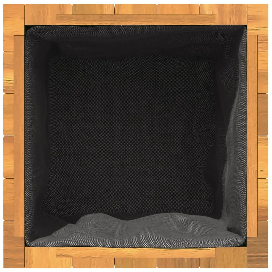 Jardinière 45x45x90 cm bois massif d'acacia - 8