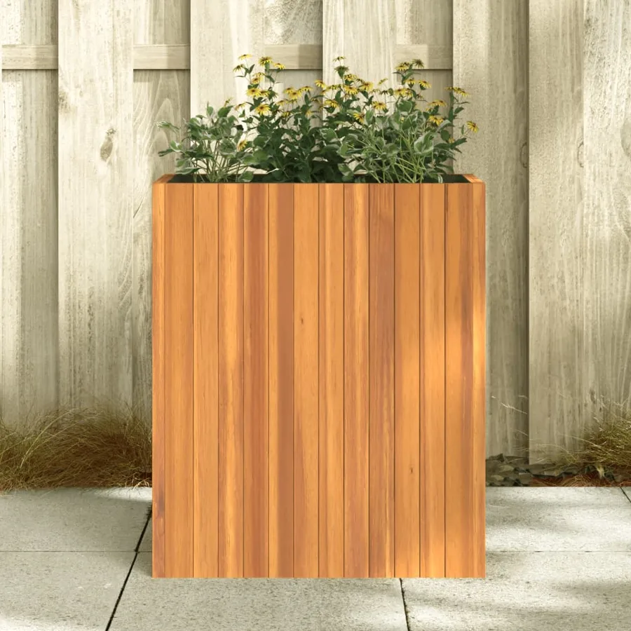Jardinière 59x27,5x70 cm bois massif d'acacia - 3
