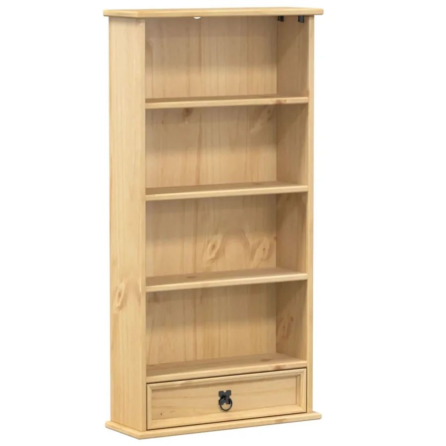 Armoire à CD Corona 52x17,5x103 cm bois de pin massif - 2