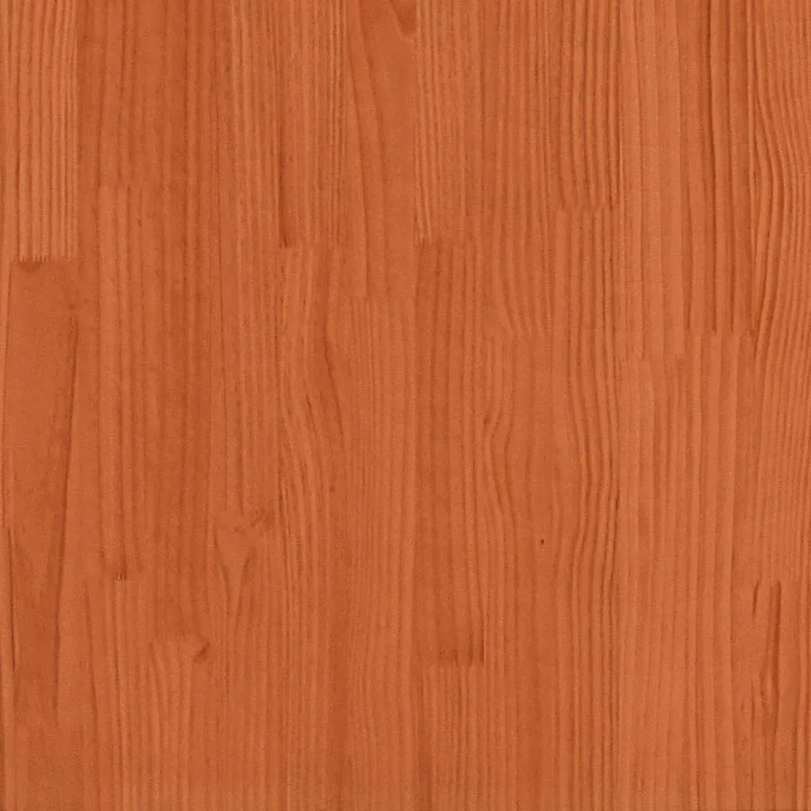Table de rempotage avec étagères marron bois massif de pin - 9
