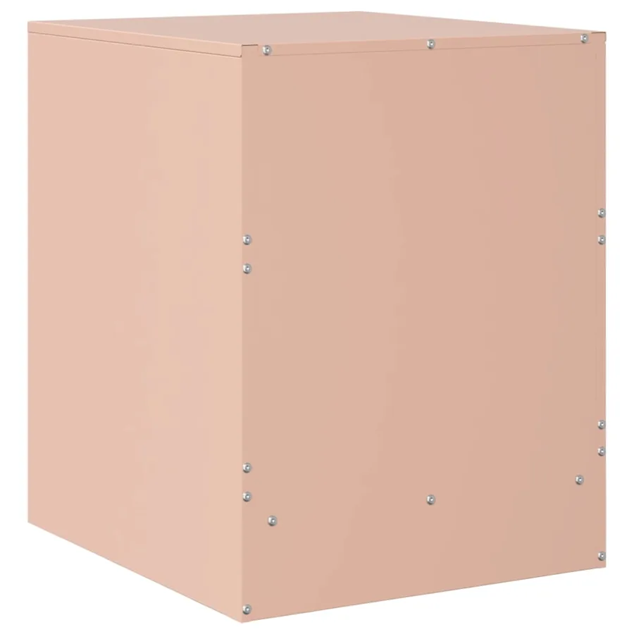 Tables de chevet 2 pcs rose 34,5x39x44 cm acier - 9