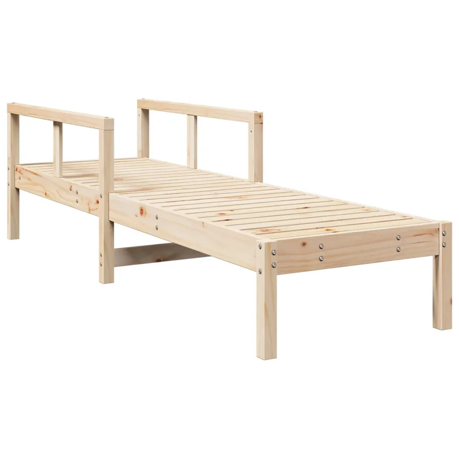 Chaise longue 199,5x62x55 cm bois massif de pin - 2