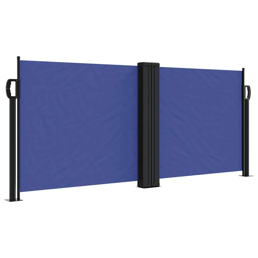 Auvent latéral rétractable bleu 100x1000 cm - 2