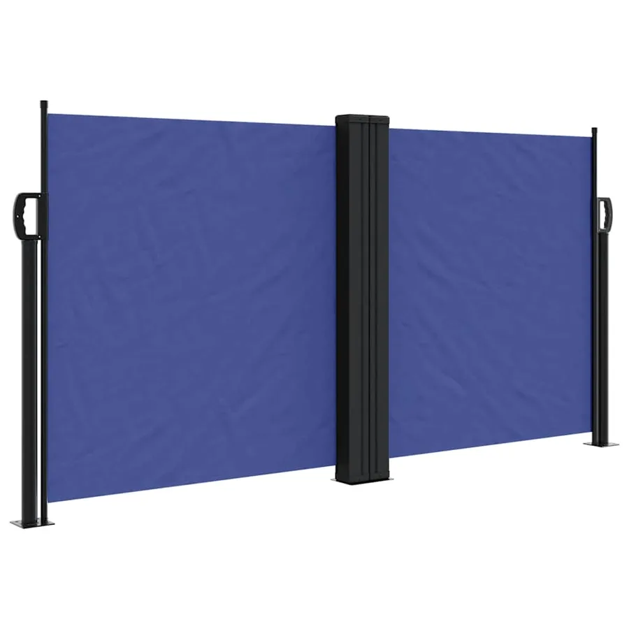 Auvent latéral rétractable bleu 120x1000 cm - 2