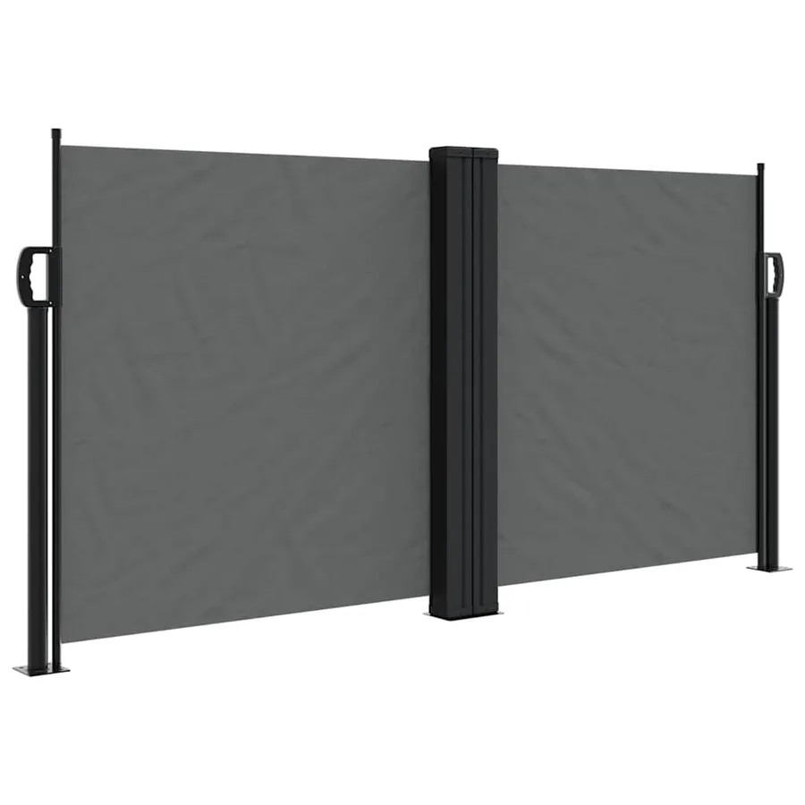 Auvent latéral rétractable anthracite 120x1000 cm - 2
