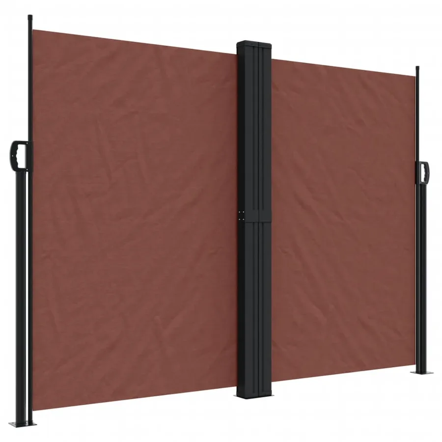 Auvent latéral rétractable marron 180x600 cm - 2