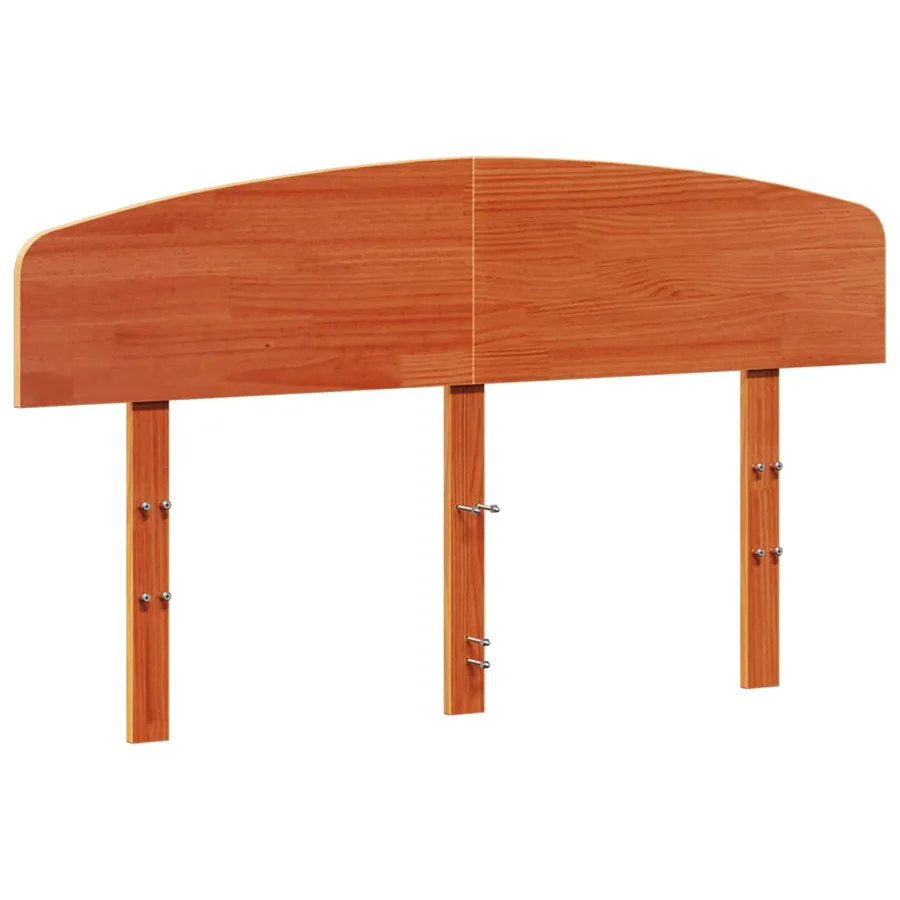 Tête de lit cire marron 160 cm bois massif de pin - 2