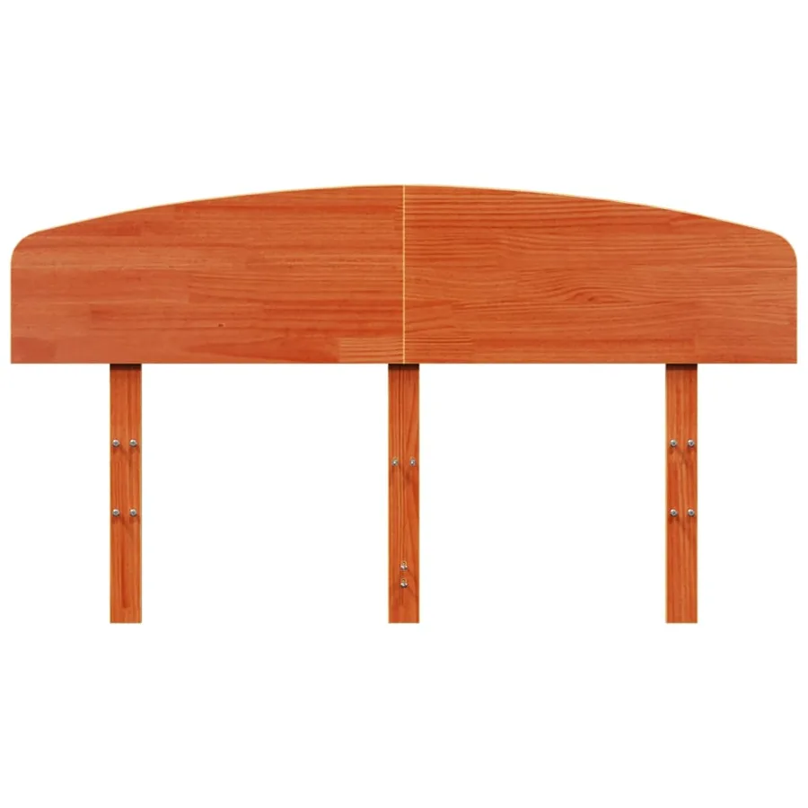 Tête de lit cire marron 160 cm bois massif de pin - 4