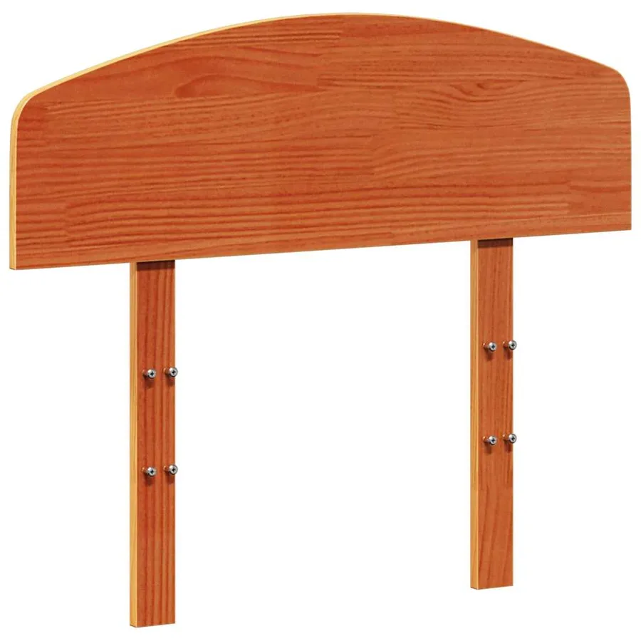 Tête de lit cire marron 75 cm bois massif de pin - 2