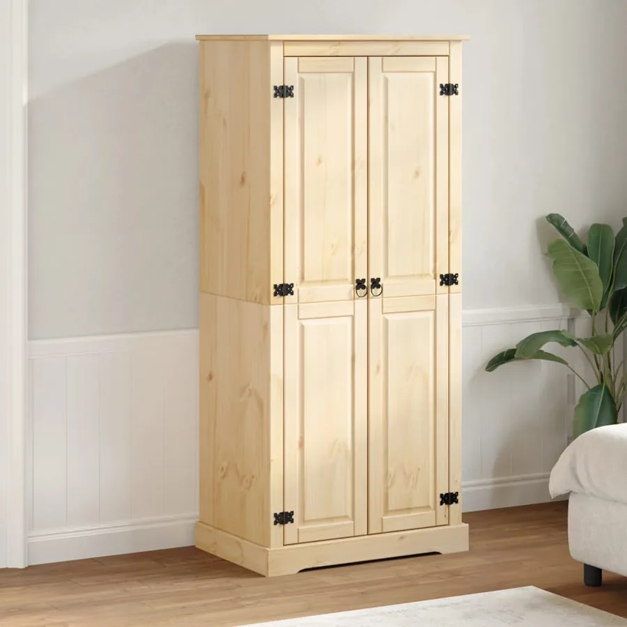 Garde-robe Corona 76x50x170 cm bois de pin massif - 3